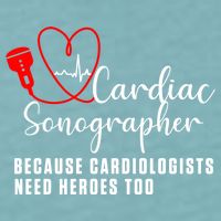 Cardiac Sonographer Echo Tech Learn Rdcs Gift Sueded Cloud Jersey T-Shirt