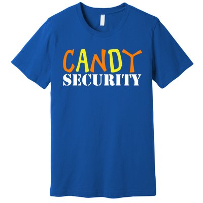 Candy Security Easy Halloween Costume For Lazy Adult Mom Dad Gift Premium T-Shirt