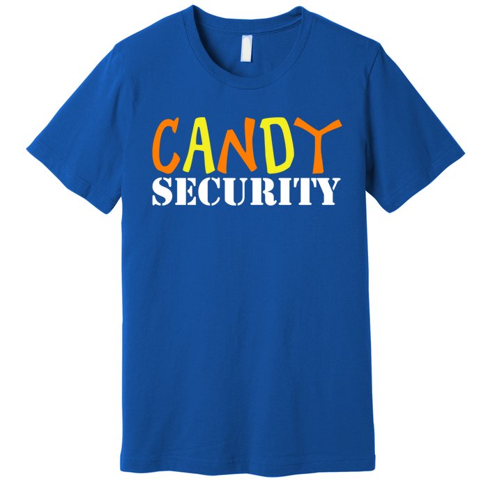 Candy Security Easy Halloween Costume For Lazy Adult Mom Dad Gift Premium T-Shirt