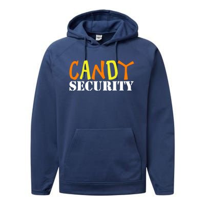 Candy Security Easy Halloween Costume For Lazy Adult Mom Dad Gift Performance Fleece Hoodie