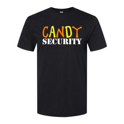 Candy Security Easy Halloween Costume For Lazy Adult Mom Dad Gift Softstyle CVC T-Shirt