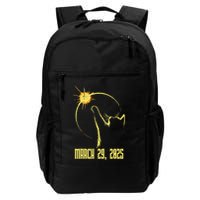 Cat Solar Eclipse March 29th 2025 Cat Reaching To Sun Daily Commute Backpack