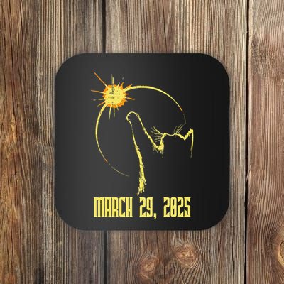 Cat Solar Eclipse March 29th 2025 Cat Reaching To Sun Coaster