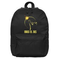 Cat Solar Eclipse March 29th 2025 Cat Reaching To Sun 16 in Basic Backpack