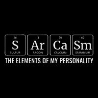 Chemistry Sarcasm Elements Of My Personality Funny Flat Bill Trucker Hat