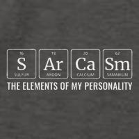 Chemistry Sarcasm Elements Of My Personality Funny Vector Backpack