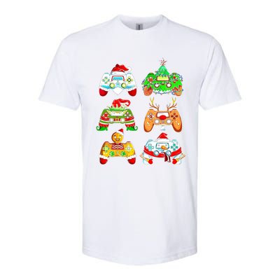 Christmas Santa Elf Gaming Controllers Gamer Xmas Softstyle® CVC T-Shirt