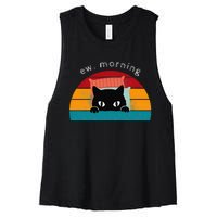 Cat Shirt. Ew. Mornings Women's Racerback Cropped Tank