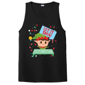 Cocaine Santa Elf Gift Sweater Let It Snow Meaningful Gift PosiCharge Competitor Tank