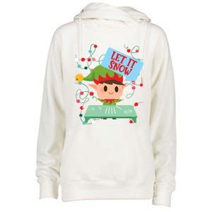 Cocaine Santa Elf Gift Sweater Let It Snow Meaningful Gift Womens Funnel Neck Pullover Hood