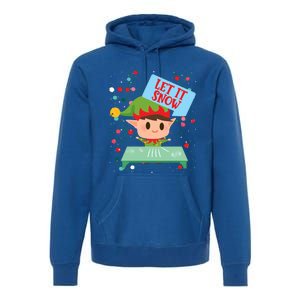 Cocaine Santa Elf Gift Sweater Let It Snow Meaningful Gift Premium Hoodie