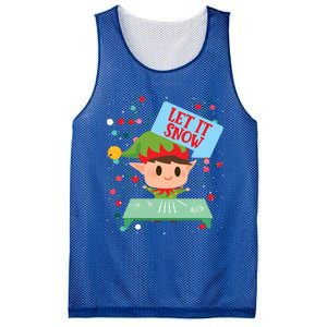 Cocaine Santa Elf Gift Sweater Let It Snow Meaningful Gift Mesh Reversible Basketball Jersey Tank