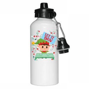 Cocaine Santa Elf Gift Sweater Let It Snow Meaningful Gift Aluminum Water Bottle