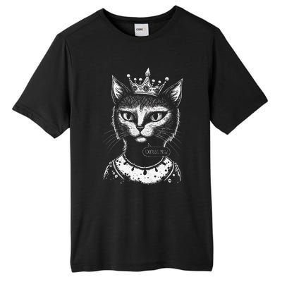 Cat Says Excuse Mew An Indignant Response To A Rude Person Tall Fusion ChromaSoft Performance T-Shirt