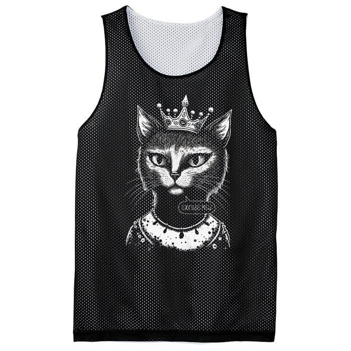 Cat Says Excuse Mew An Indignant Response To A Rude Person Mesh Reversible Basketball Jersey Tank