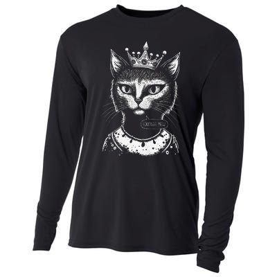 Cat Says Excuse Mew An Indignant Response To A Rude Person Cooling Performance Long Sleeve Crew