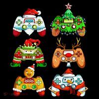Christmas Santa Elf Gaming Controllers Snowman Button