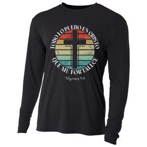 Christian Spanish EspañOl Cristianos Religious Jesus God Cooling Performance Long Sleeve Crew