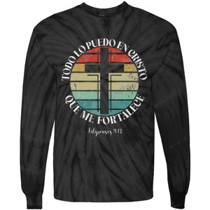 Christian Spanish EspañOl Cristianos Religious Jesus God Tie-Dye Long Sleeve Shirt