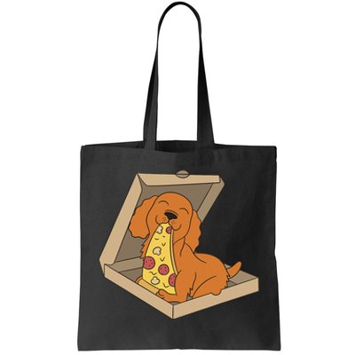 Cocker Spaniel Eating Pizza Funny Dog lover Tote Bag