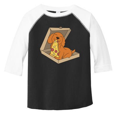 Cocker Spaniel Eating Pizza Funny Dog lover Toddler Fine Jersey T-Shirt