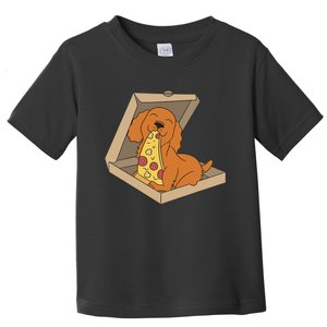 Cocker Spaniel Eating Pizza Funny Dog lover Toddler T-Shirt