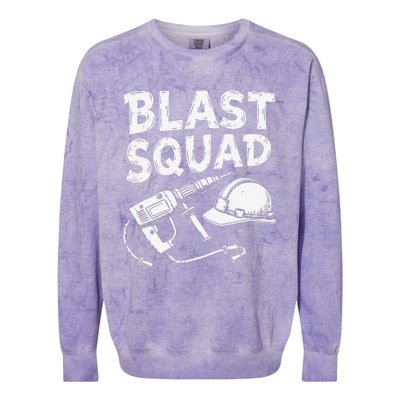 Construction Squad Explosives Deconstruction Demolitionist Colorblast Crewneck Sweatshirt