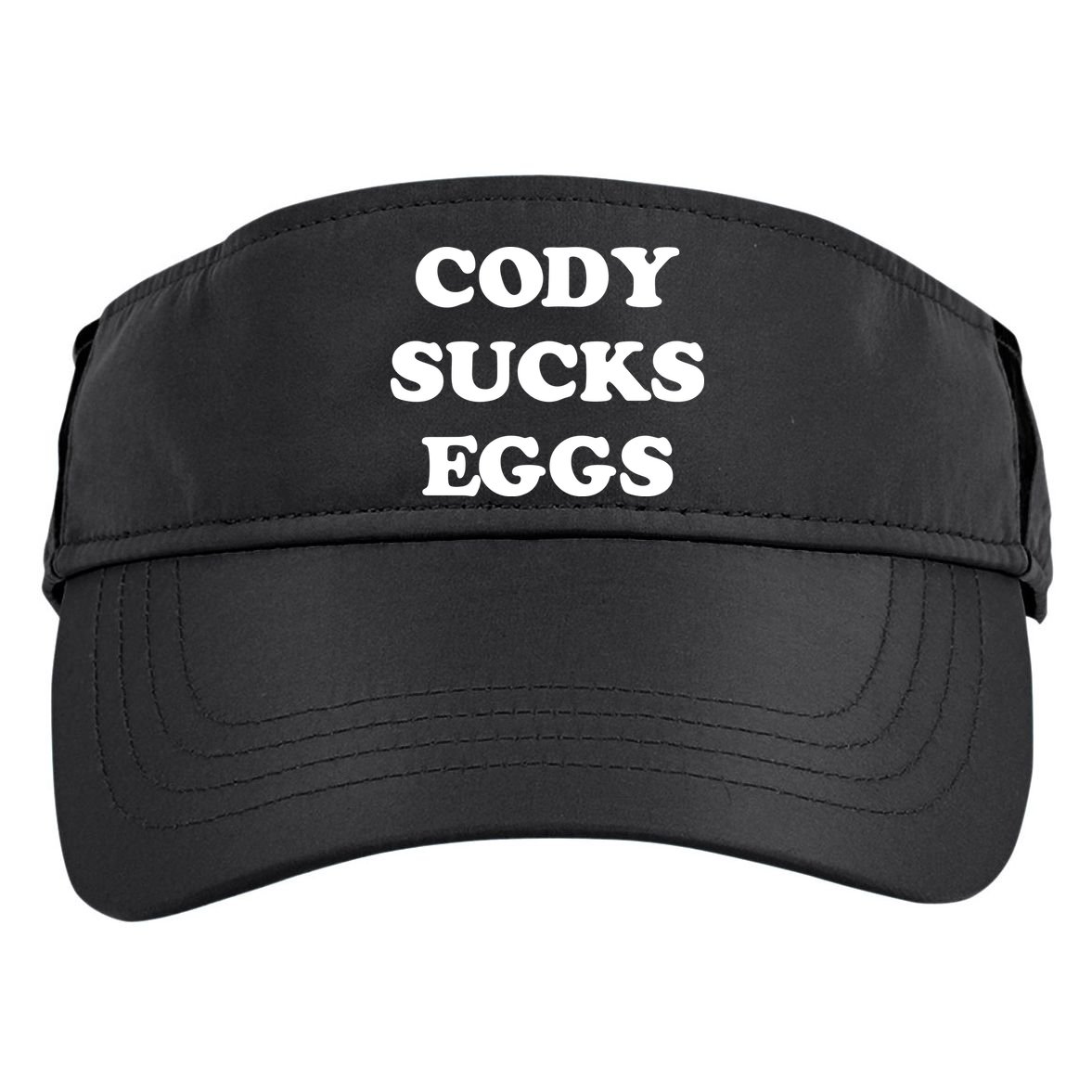 Cody Sucks Eggs Adult Drive Performance Visor