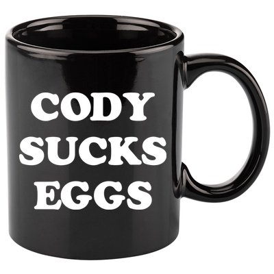 Cody Sucks Eggs 11oz C Handle Ceramic Mug