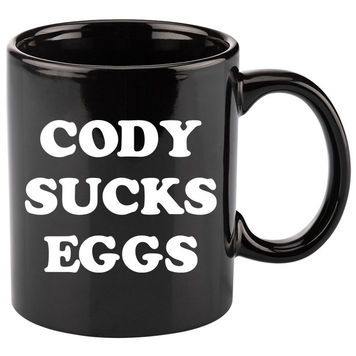 Cody Sucks Eggs 11oz C Handle Ceramic Mug