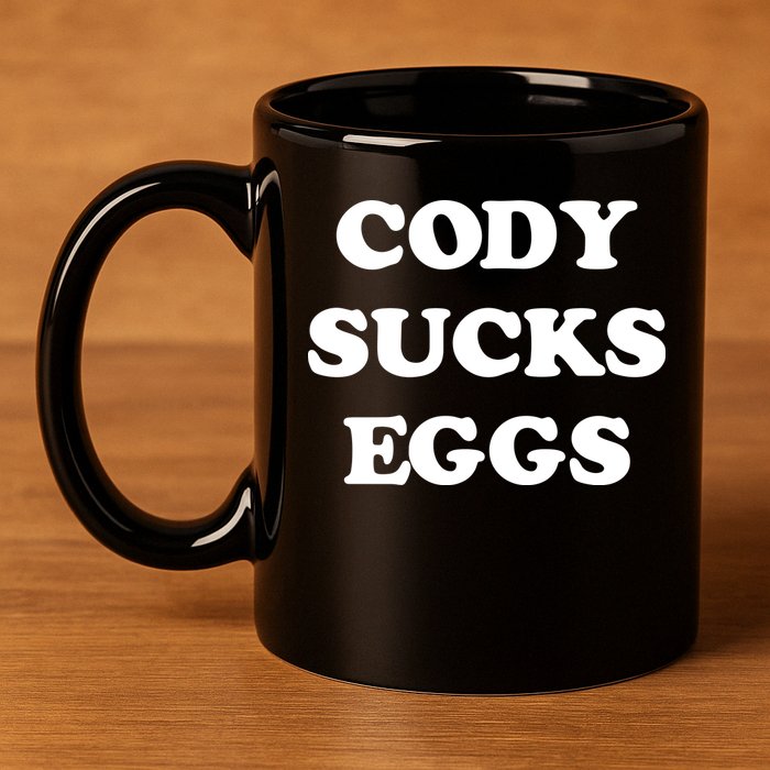 Cody Sucks Eggs 11oz C Handle Ceramic Mug