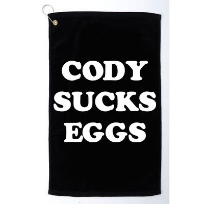 Cody Sucks Eggs Golf Towel