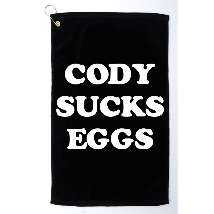 Cody Sucks Eggs Golf Towel