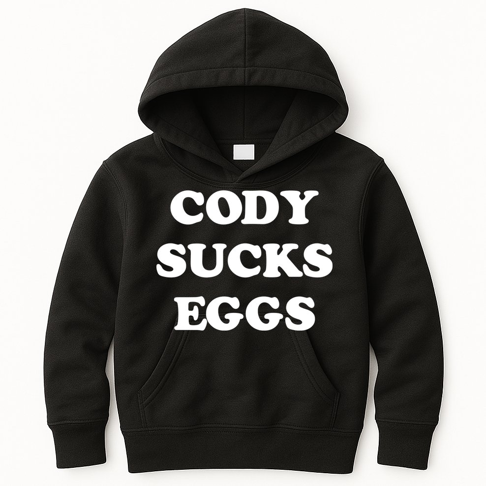 Cody Sucks Eggs Kids Hoodie