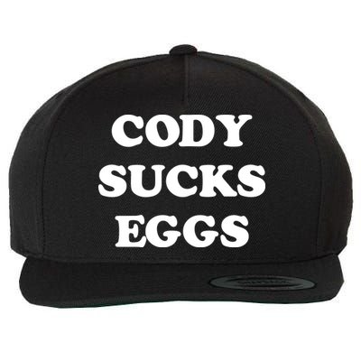 Cody Sucks Eggs Wool Snapback Cap