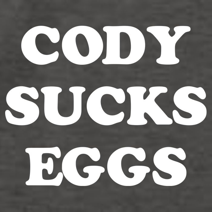 Cody Sucks Eggs Vector Backpack