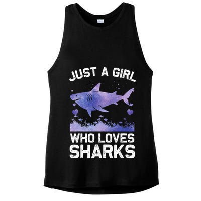 Cool Shark For Wo Shark Whale Shark Lover Ladies PosiCharge Tri-Blend Wicking Tank