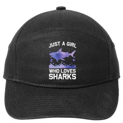 Cool Shark For Wo Shark Whale Shark Lover 7-Panel Snapback Hat