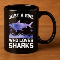 Cool Shark For Wo Shark Whale Shark Lover 11oz C Handle Ceramic Mug