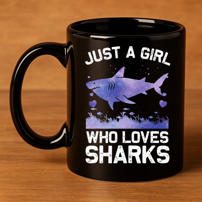 Cool Shark For Wo Shark Whale Shark Lover 11oz C Handle Ceramic Mug