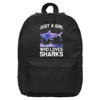 Cool Shark For Wo Shark Whale Shark Lover 16 in Basic Backpack