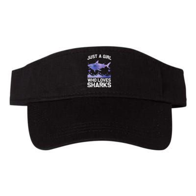 Cool Shark For Wo Shark Whale Shark Lover Valucap Bio-Washed Visor