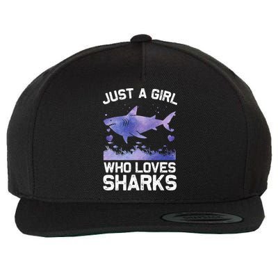 Cool Shark For Wo Shark Whale Shark Lover Wool Snapback Cap