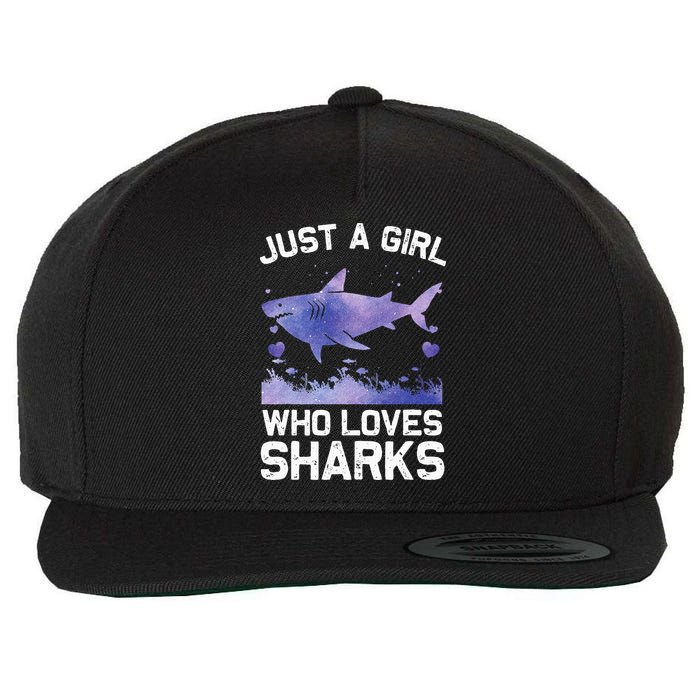 Cool Shark For Wo Shark Whale Shark Lover Wool Snapback Cap