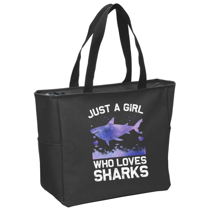 Cool Shark For Wo Shark Whale Shark Lover Zip Tote Bag