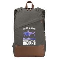 Cool Shark For Wo Shark Whale Shark Lover Cotton Canvas Backpack