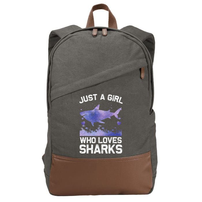 Cool Shark For Wo Shark Whale Shark Lover Cotton Canvas Backpack
