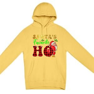 Christmas Santa's Favorite Ho Xmas Pajama Funny Naughty Meaningful Gift Premium Pullover Hoodie