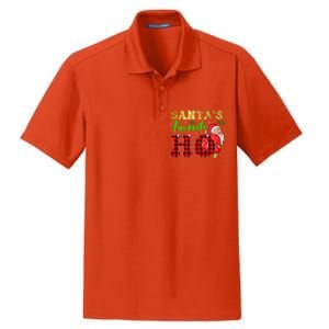 Christmas Santa's Favorite Ho Xmas Pajama Funny Naughty Meaningful Gift Dry Zone Grid Polo