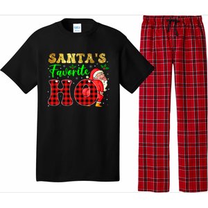 Christmas Santa's Favorite Ho Xmas Pajama Funny Naughty Meaningful Gift Pajama Set